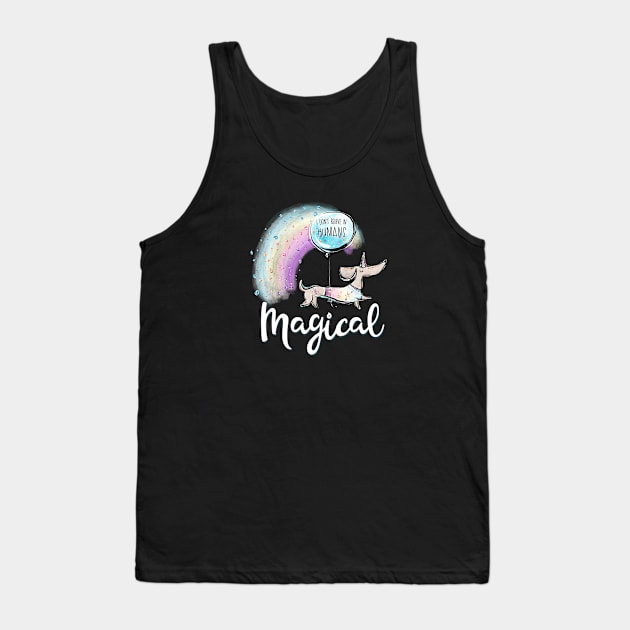 Magical Dachshund Unicorn Tank Top by BDAZ